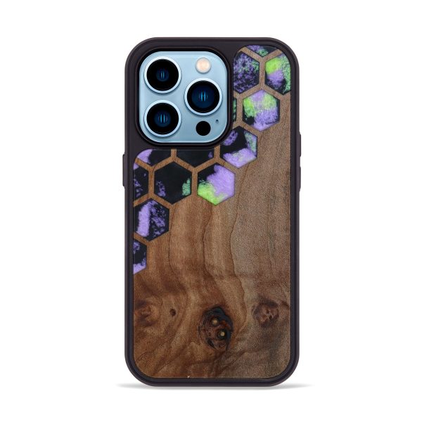 iPhone 14 Pro Wood+Resin Phone Case - Yalonda (Pattern, 601072) Hot on Sale