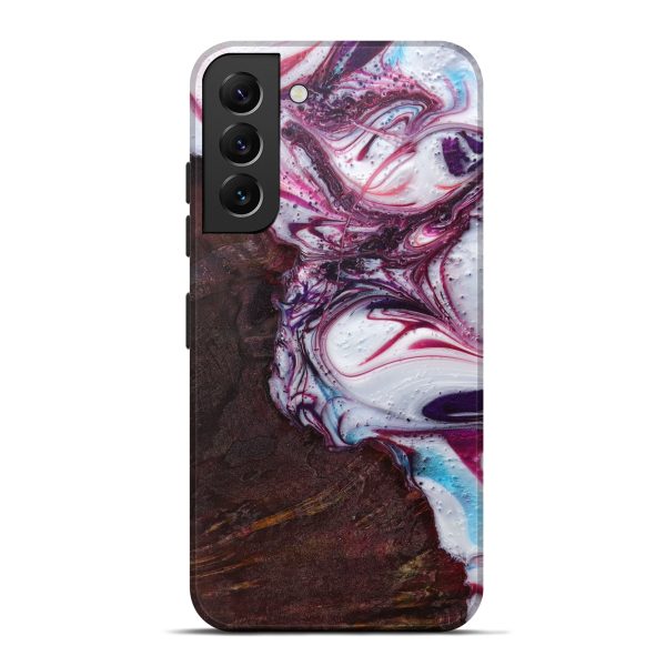 Galaxy S22 Plus Wood+Resin Live Edge Phone Case - Glynnis (Purple, 600506) Fashion