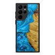 Galaxy S22 Ultra Wood+Resin Phone Case - Carlton (Light Blue, 602028) on Sale