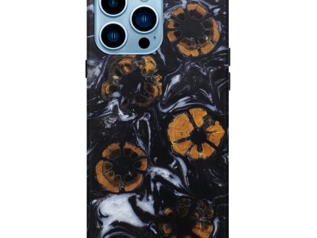 iPhone 14 Pro Max Wood+Resin Live Edge Phone Case - Jan (Black & White, 601233) Online Hot Sale