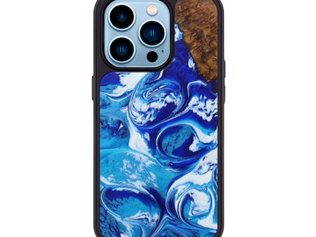 iPhone 14 Pro Burl Wood Phone Case - Dodie (Dark Blue, 600631) Sale