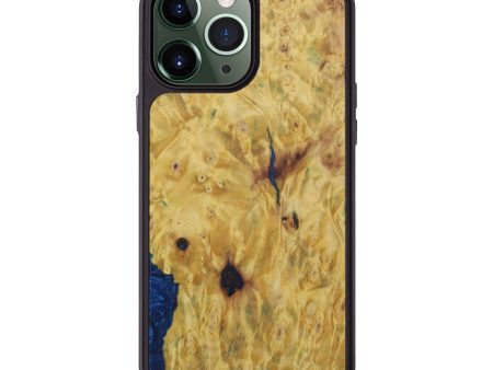 iPhone 13 Pro Max Burl Wood Phone Case - Gray (Buckeye Burl, 602416) For Sale