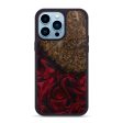 iPhone 14 Pro Max Wood+Resin Phone Case - Lloyd (Dark Red, 600753) Cheap