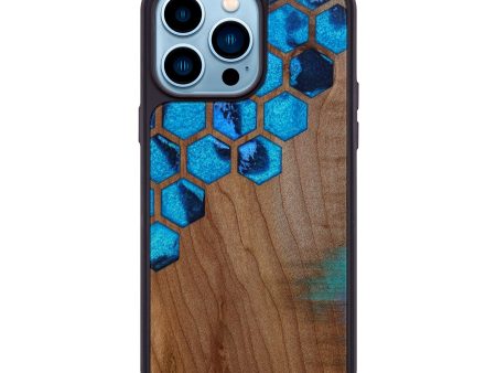 iPhone 14 Pro Max Wood+Resin Phone Case - Cammi (Pattern, 601076) Hot on Sale