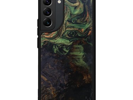 Galaxy S22 Plus Wood+Resin Phone Case - Glenine (Dark Green, 601109) Online now