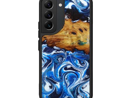 Galaxy S22 Burl Wood Phone Case - Wanids (Dark Blue, 600585) Cheap