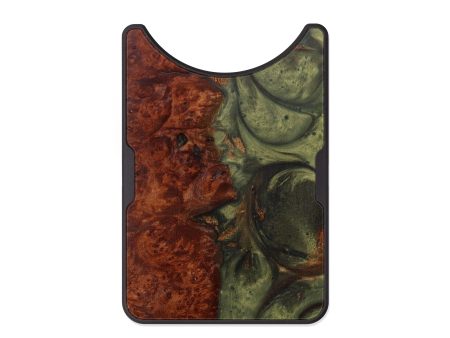 Alloy Wood+Resin Wallet - Jojo (Dark Green, 602108) Discount