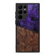 Galaxy S22 Ultra Wood+Resin Phone Case - Emer (Purple, 601895) Discount