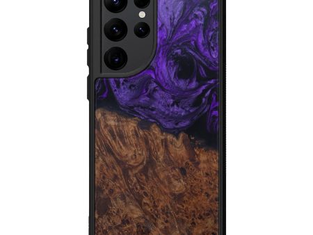 Galaxy S22 Ultra Wood+Resin Phone Case - Emer (Purple, 601895) Discount