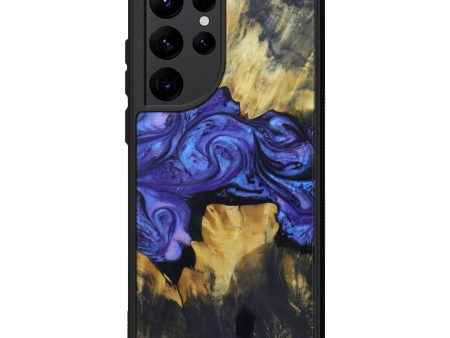 Galaxy S22 Ultra Wood+Resin Phone Case - Fima (Purple, 600452) Sale