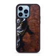 iPhone 14 Pro Max Wood+Resin Phone Case - Mab (Black & White, 602173) Online Sale