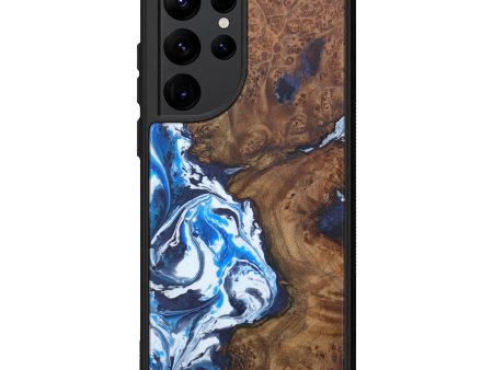 Galaxy S22 Ultra Burl Wood Phone Case - Apryle (Dark Blue, 600604) Online