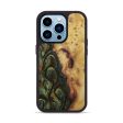 iPhone 14 Pro Burl Wood Phone Case - Aprilette (Dark Green, 602341) Online Sale