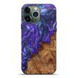 iPhone 13 Pro Max Wood+Resin Live Edge Phone Case - Delia (Purple, 601245) on Sale