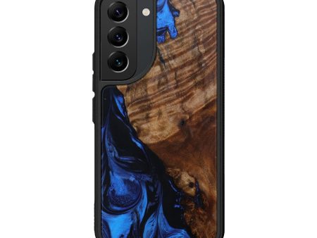 Galaxy S22 Burl Wood Phone Case - Flo (Dark Blue, 600623) Supply