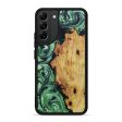 Galaxy S22 Plus Wood+Resin Phone Case - Tat (Dark Green, 601110) For Cheap