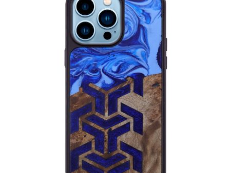 iPhone 14 Pro Max Wood+Resin Phone Case - Sebastian (Pattern, 602208) For Discount