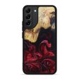 Galaxy S22 Plus Wood+Resin Phone Case - Vidya (Dark Red, 602981) Hot on Sale