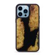 iPhone 14 Pro Max Wood+Resin Phone Case - Mariana (Pure Black, 600722) Discount