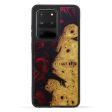 Galaxy S20 Ultra Wood+Resin Phone Case - Becka (Dark Red, 600749) Online Hot Sale