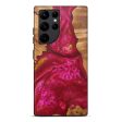 Galaxy S22 Ultra Wood+Resin Live Edge Phone Case - Margarete (Dark Red, 602513) Online Hot Sale