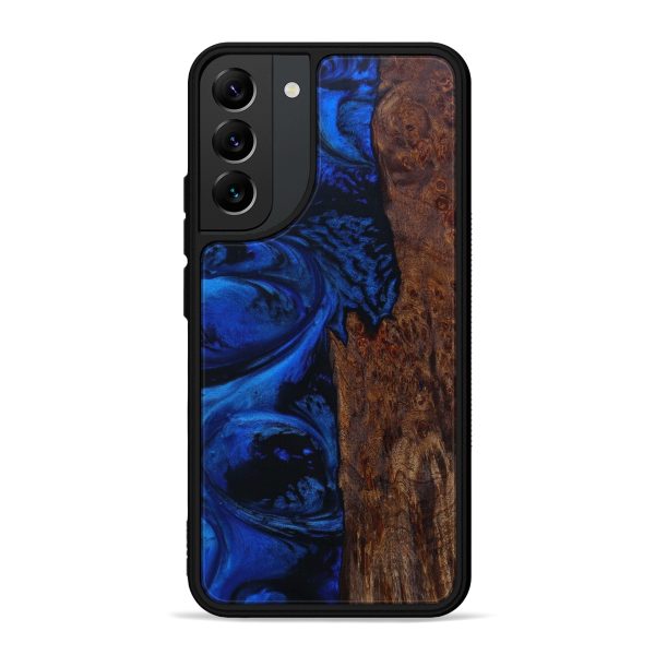 Galaxy S22 Plus Burl Wood Phone Case - Brina (Dark Blue, 600616) Online Sale