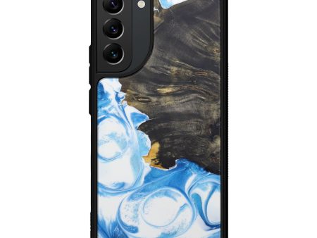 Galaxy S22 Plus Wood+Resin Phone Case - Myrle (Light Blue, 601889) Fashion