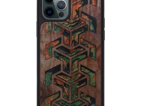 iPhone 12 Pro Max Wood+Resin Phone Case - Adrianne (Pattern, 601069) Sale