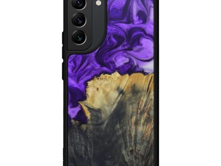 Galaxy S22 Plus Wood+Resin Phone Case - Katerine (Purple, 602165) Supply