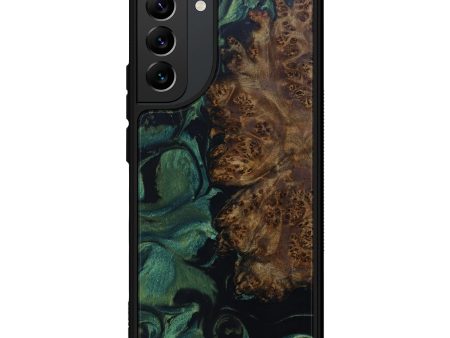 Galaxy S22 Plus Wood+Resin Phone Case - Riva (Dark Green, 600634) Cheap