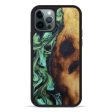 iPhone 12 Pro Wood+Resin Phone Case - Alfred (Dark Green, 601998) Hot on Sale