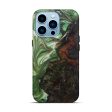 iPhone 14 Pro Wood+Resin Live Edge Phone Case - Lyndel (Dark Green, 601229) Online Hot Sale