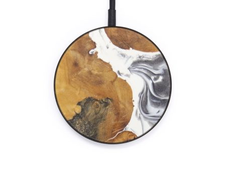 Circle Wood+Resin Wireless Charger - Edy (Black & White, 597750) Cheap