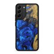 Galaxy S22 Plus Wood+Resin Phone Case - Calli (Dark Blue, 597496) Sale