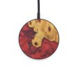 Circle Wood+Resin Wireless Charger - Jacquetta (Dark Red, 599285) For Discount