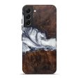 Galaxy S22 Plus Wood+Resin Live Edge Phone Case - Mitsuko (Black & White, 598655) Online now