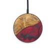 Circle Wood+Resin Wireless Charger - Mandie (Dark Red, 599290) Online Sale