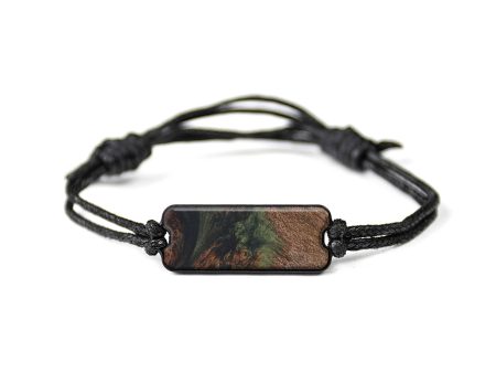 Classic Wood+Resin Bracelet - Binnie (Dark Green, 596785) Online now