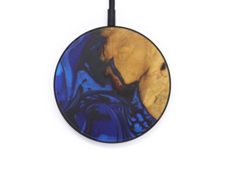 Circle Wood+Resin Wireless Charger - Shiv (Dark Blue, 597822) Supply