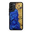 Galaxy S22 Plus Wood+Resin Phone Case - Berna (Dark Blue, 598686) For Sale