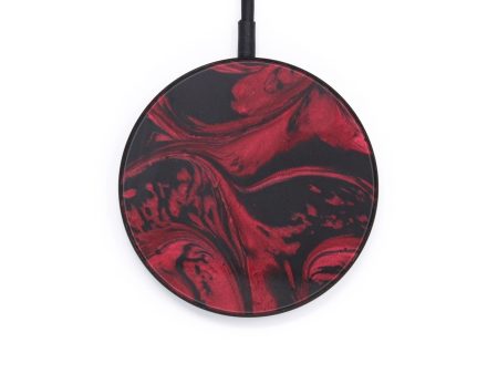 Circle ResinArt Wireless Charger - Materkowski (Dark Red, 599286) Cheap