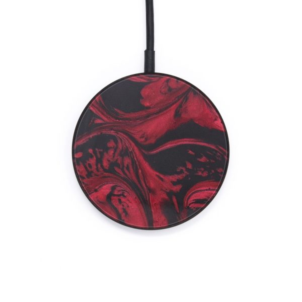 Circle ResinArt Wireless Charger - Materkowski (Dark Red, 599286) Cheap