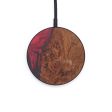 Circle Wood+Resin Wireless Charger - Neil (Dark Red, 599836) For Sale