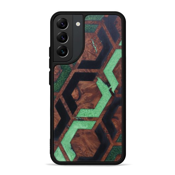 Galaxy S22 Plus Wood+Resin Phone Case - Afke (Pattern, 602652) Discount