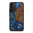 Galaxy S22 Plus Wood+Resin Phone Case - Melesa (Teal & Gold, 601347) Cheap