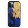 iPhone 12 Pro Wood+Resin Phone Case - Alecia (Dark Blue, 598682) Supply