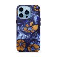 iPhone 14 Pro Wood+Resin Live Edge Phone Case - Arne (Dark Blue, 600173) Hot on Sale