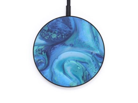 Circle ResinArt Wireless Charger - Larina (Light Blue, 599275) Online