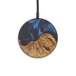 Circle Wood+Resin Wireless Charger - Juergen (Dark Blue, 599304) Sale