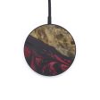 Circle Wood+Resin Wireless Charger - Fairy (Dark Red, 597787) Hot on Sale